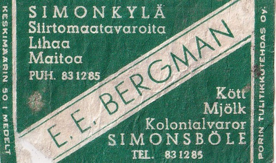 Simonkylä. E. E. Bergman b517