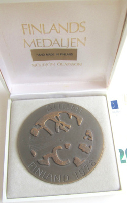 VANHA Mitali Suomi Finland 1978 Sigurjon Olafsson UPEA