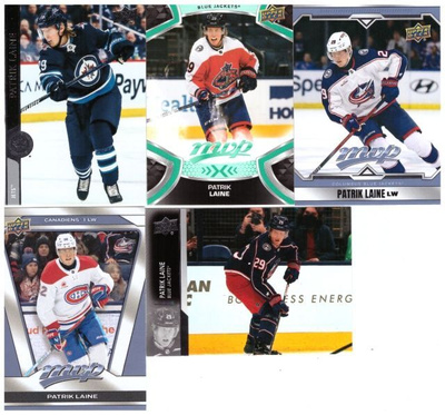 5 x PATRIK LAINE Blue Jackets, Jets, Canadiens