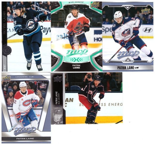 5 x PATRIK LAINE Blue Jackets, Jets, Canadiens