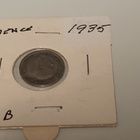 Three Pence 1935 Hopeaa kolikko - pikkukuva 1