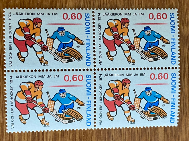 JÄÄKIEKKOILUN MM-KISAT 1974 NELIÖ**