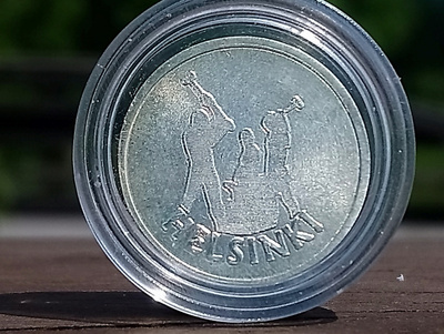 Helsinki 2003. hopeavärinen kolikko. Halkaisija - 19 mm.
