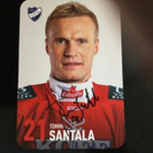TOMMI SANTALA - HIFK. KERÄILYKORTTI. AITO NIMIKIRJOITUS. - pikkukuva 1