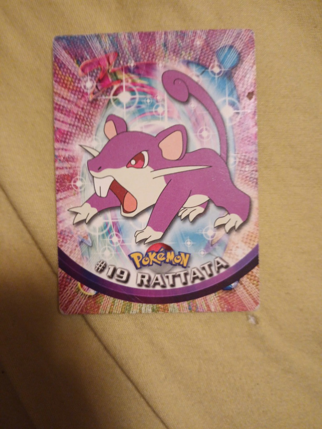 Rattata #19 Pokemon Topps TV Animation Edition card