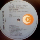 DORI GHEZZI :: VELLUTI E CARTE VETRATE :: VINYYLI  LP   1987 - pikkukuva 4
