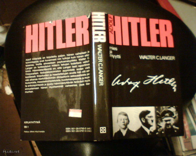 Langer  ADOLF HITLER mies ja myytti ( 1 p. 1973 ) Sis.pk:t