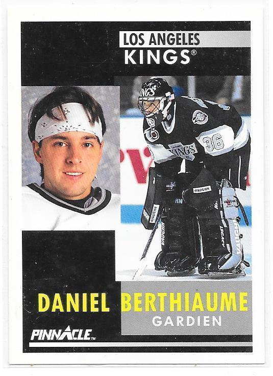 1991-92 Pinnacle #165 Daniel Berthiaume LA Kings MV