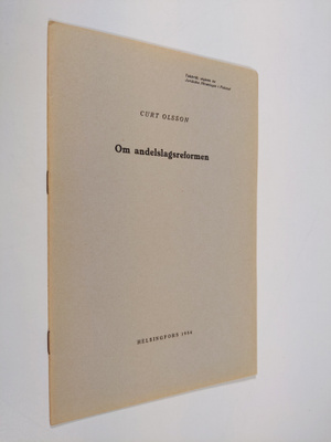Curt Olsson : Om andelslagsreformen