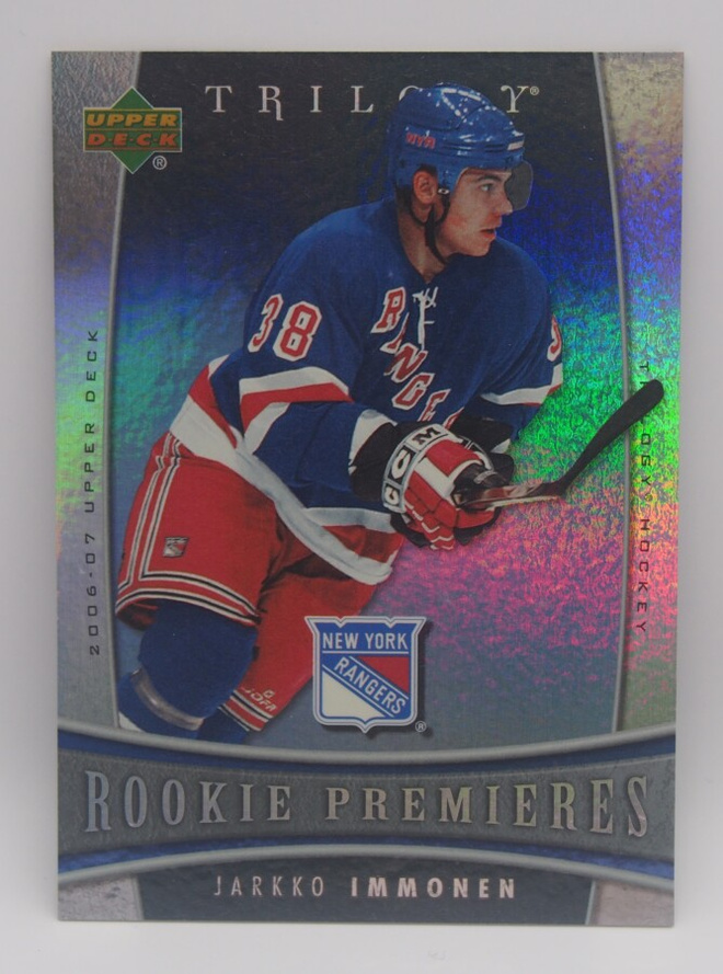 2006-07 Trilogy Rookie premieres Jarkko Immonen /999