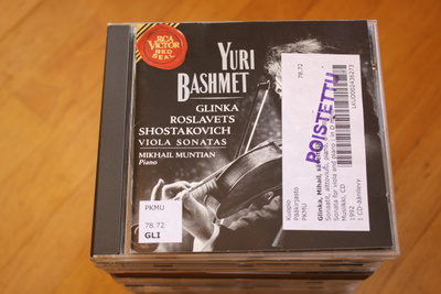 Yuri Bashmet  Mikhail Muntian Glinka Roslavets Shostakovi CD