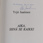 Yrjö Jaatinen : Aika, siinä se kaikki (signeerattu) - pikkukuva 3