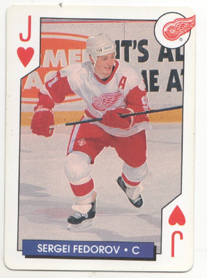 95-96 NHL Hockey aces kortti  Sergei Fedorov