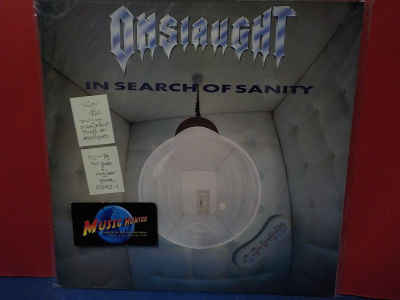 ONSLAUGHT - IN SEARCH OF SANITY EU -89 VG+/EX- LP