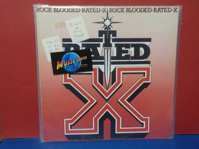 RATED-X - ROCK BLOODED M-/EX- SWE -83 LP