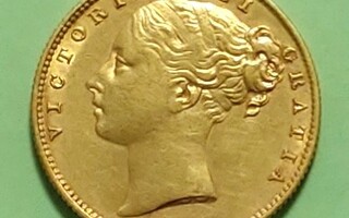 Australia, 1 Sovereign 1880 S, Victoria, harvoin myynnissä.