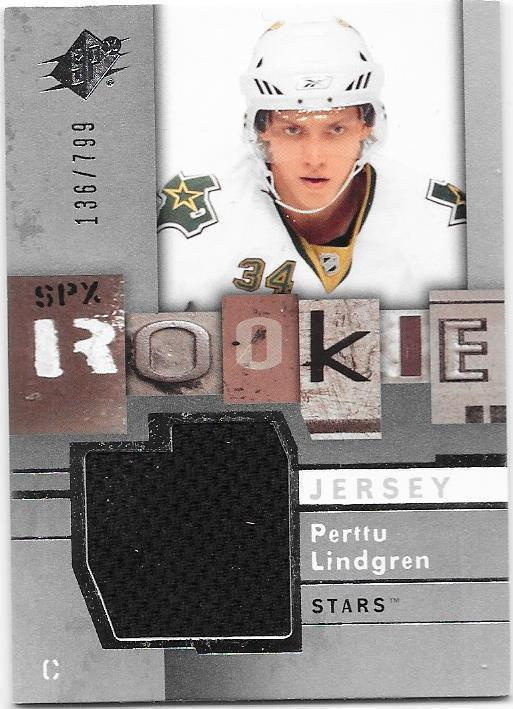 2009-10 SPx Rookie Jersey #149 Perttu Lindgren Dallas Paita