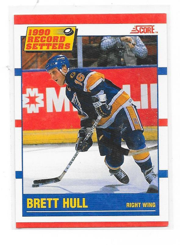 1990-91 Score #346 Brett Hull   St Louis Blues