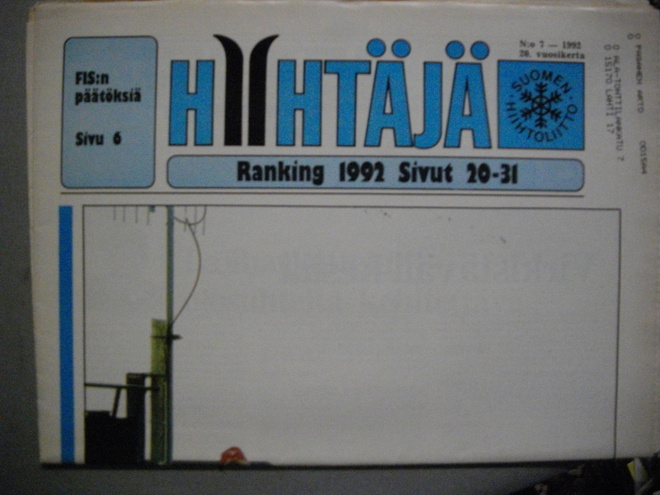 Hiihtäjä Nro 7/1992 (17.3)