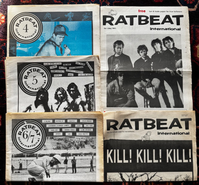 RATBEAT numerot 0+1+4+5+6/7 NOMADS Hard-Ons UCP Lime Spiders