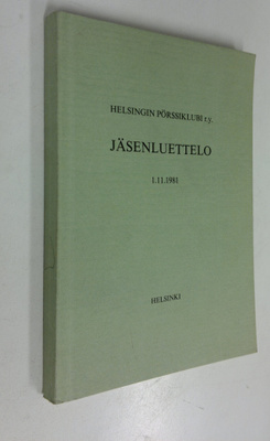 Helsingin pörssiklubi r.y. : Jäsenluettelo 1981 - Helsing...