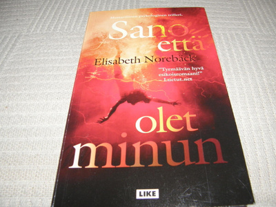 Elisabeth Norebäck Sano että olet minun -pok