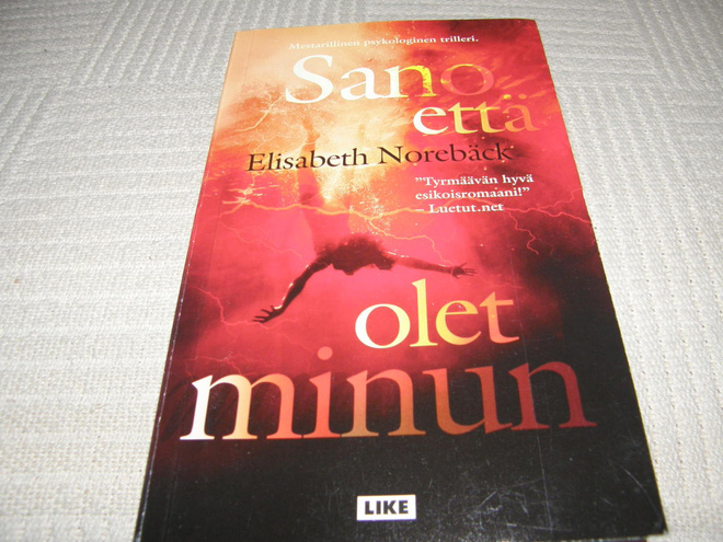 Elisabeth Norebäck Sano että olet minun  -pok