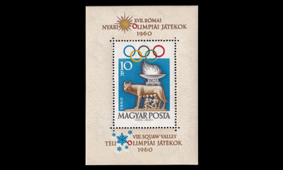 Unkari 1697BL30 ** Olympialaiset blokki (1960)