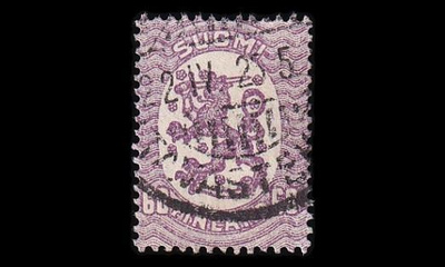 103 o M-17 60p lila Hämeenlinna 22.IV.25 (1921)