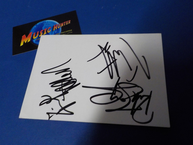 DEF LEPPARD 3x NIMIKIRJOITUKSET KORTISSA
