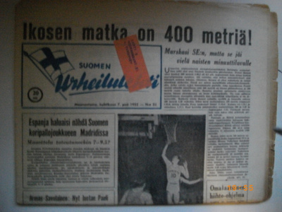 Suomen Urheilulehti Nro 32/1952 (25.2)