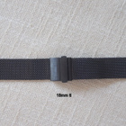 Musta 18mm mesh ranneke taittolukolla - pikkukuva 3