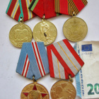 5 VANHAA CCCP Puna-Armeijan Mitalia - pikkukuva 1