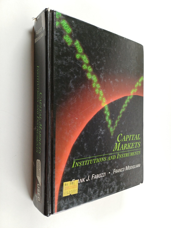 Frank J. Fabozzi : Capital markets : institutions and ins...