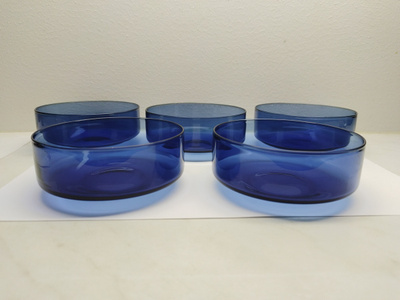 Timo Sarpaneva sininen i-307 jälkiruokakulho 5 kpl, Iittala