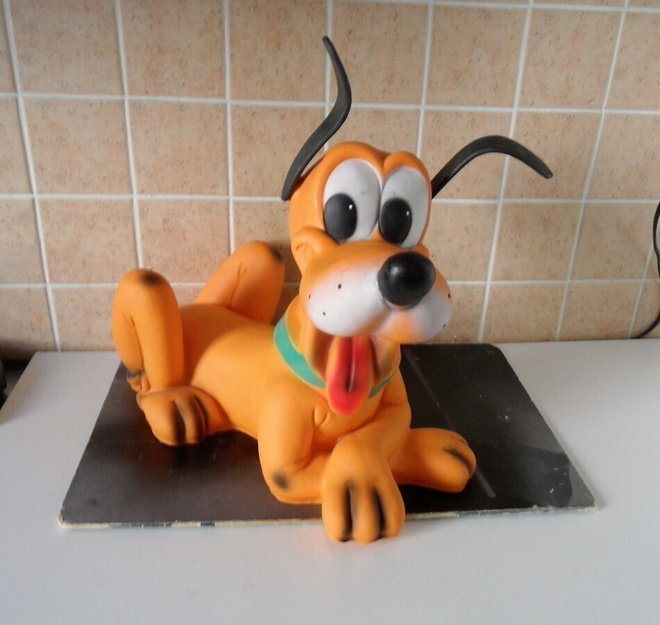 ISO 80-LUVUN DISNEY PLUTO FIGUURI KORKEUS 38 cm