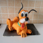 ISO 80-LUVUN DISNEY PLUTO FIGUURI KORKEUS 38 cm - pikkukuva 1