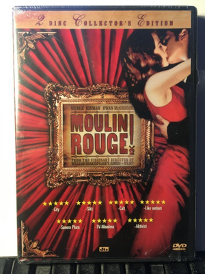 MOULIN ROUGE, DVD x 2, Luhrmann, Kidman, McGregor, muoveissa