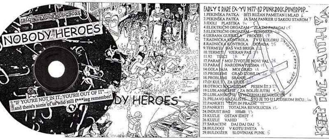 NOBODY HEROES comp -1978-1983- YUGOSLAVIA KBD pUnK GEM