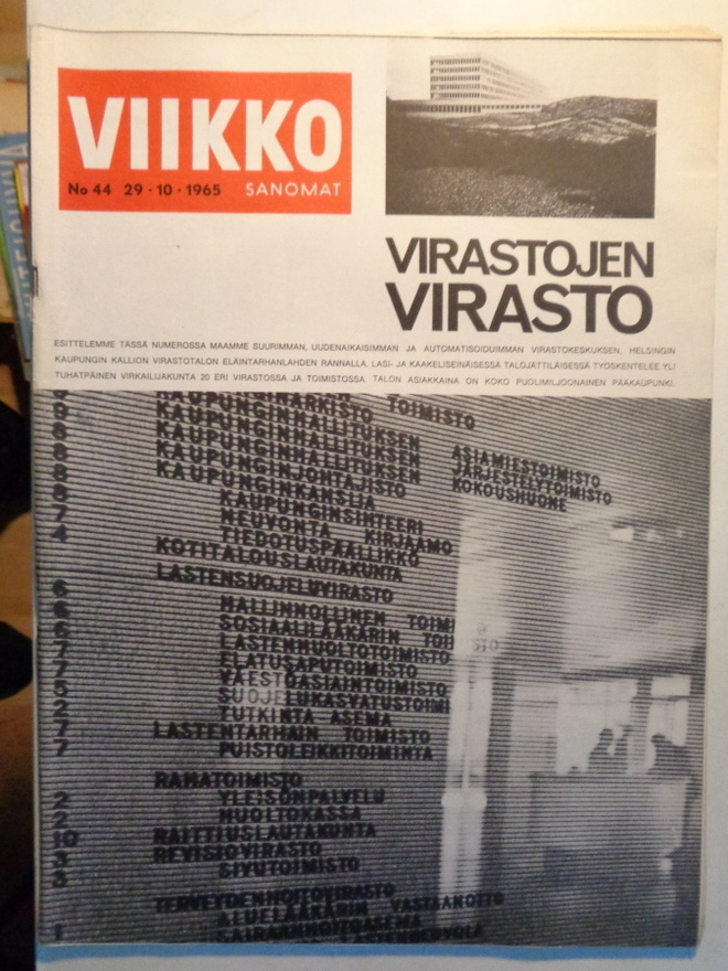 Viikkosanomat Nro 44/1965 (25.10)