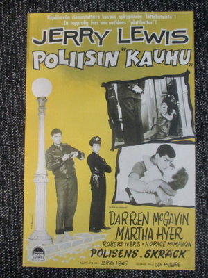 Poliisin kauhu (1957) - vanha elokuvajuliste - Jerry Lewis