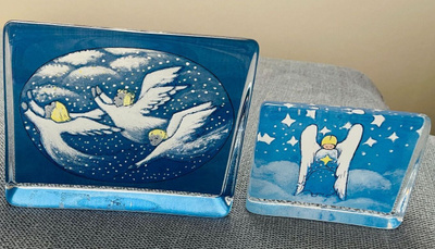 Iittala Heljä Liukko-Sundström Enkeli lasikortti 2kpl