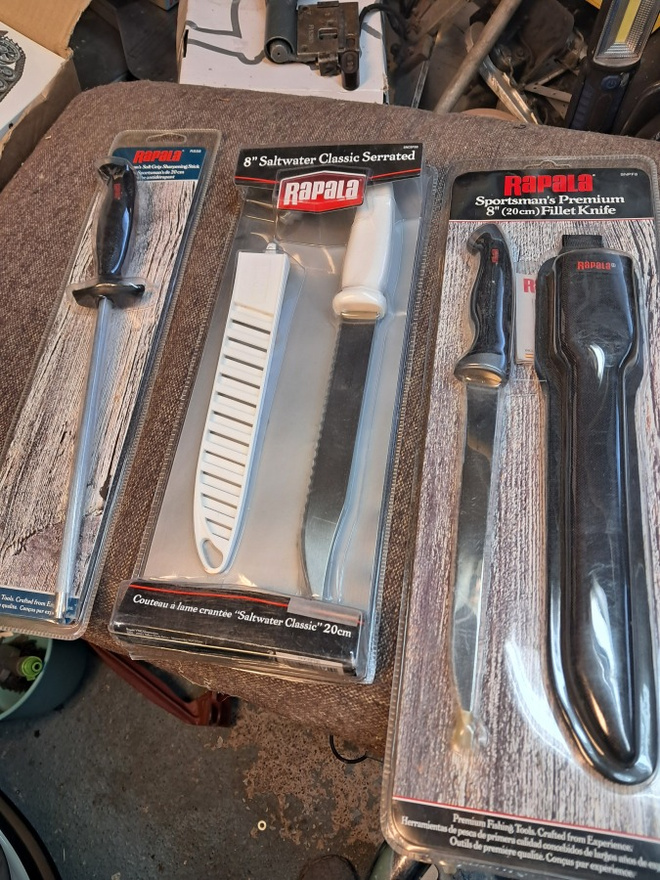 Rapala veitsi ja hiomapuikko setti 3kpl