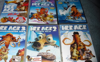 ICE AGE (6-elokuvaa) FI+SWE-PUHE