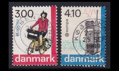 Tanska 921-2 o Europa liikenne ja viestintä (1988)