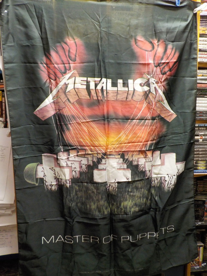 METALLICA MASTER OF PUPPETS ORKKIS VANHA SEINÄLIPPU
