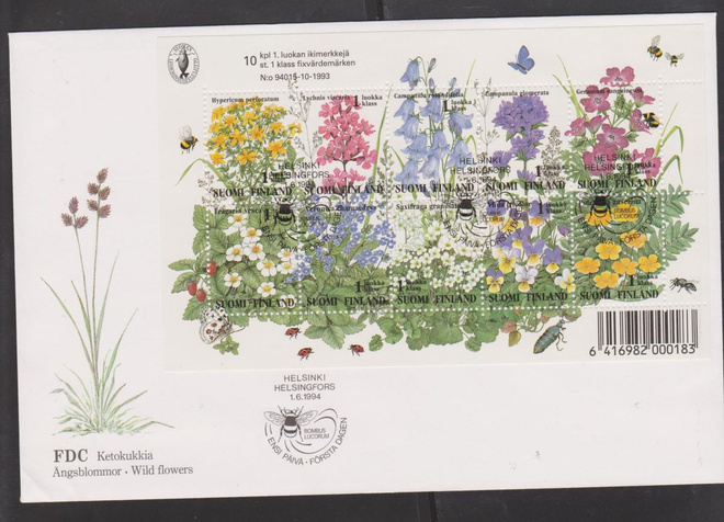 FDC 1994 Ketokukkia BL13