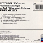 Berlioz, Mehta, NY Philharmonic – Symphonie Fantastique CD. - pikkukuva 2