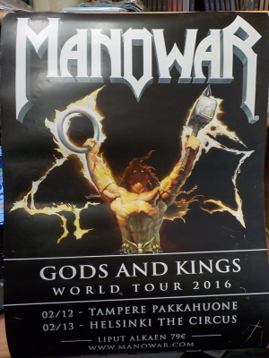 MANOWAR - GODS AND KINGS WORLD TOUR KEIKKA JULISTE