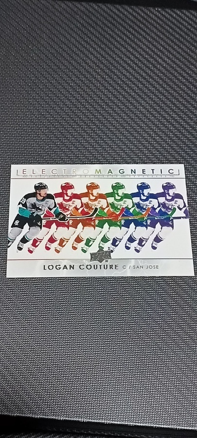 2021-22 UD Series 1 Electromagnetic #EM-28 Logan Couture
